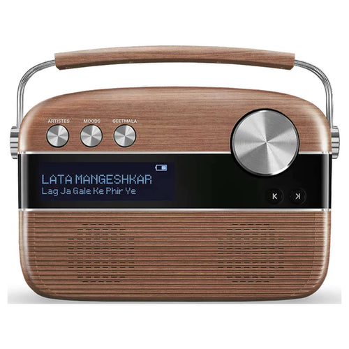 Saregama Carvaan MP SC03 Digital Hindi Audio Player With 5000 Pre-Loaded Songs Remote Control Oakwood Brown SC03/R20009 