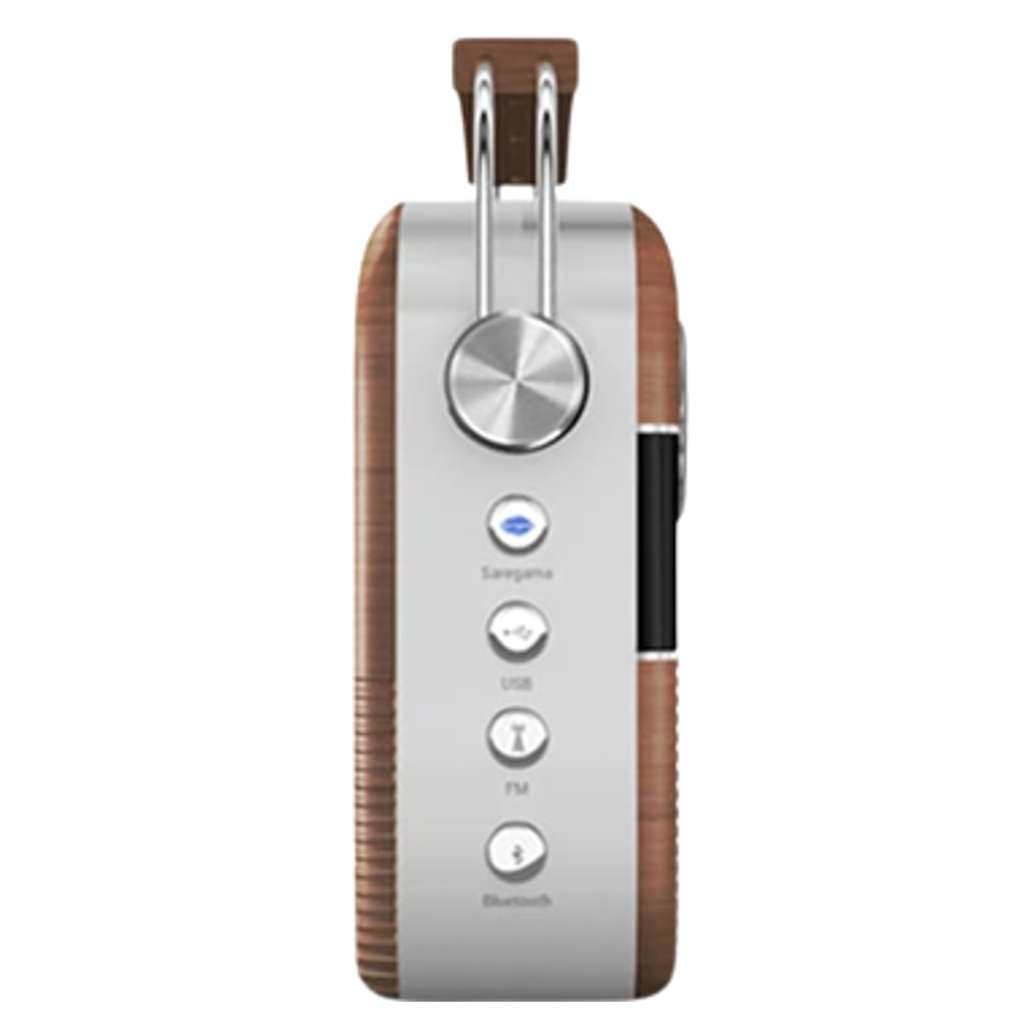 Saregama Carvaan MP SC03 Digital Hindi Audio Player With 5000 Pre-Loaded Songs Remote Control Oakwood Brown SC03/R20009