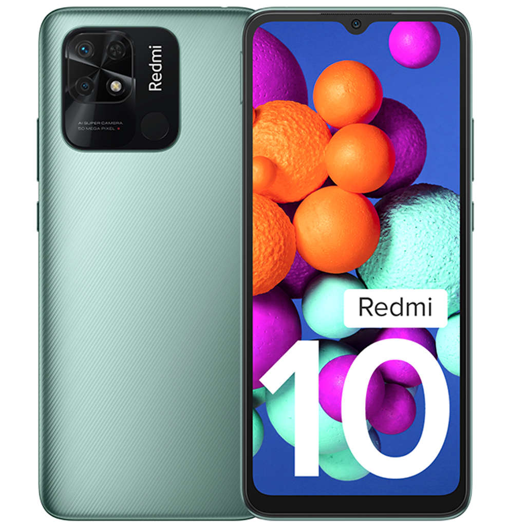 Redmi 10 4GB RAM 64GB Storage Smartphone Caribbean Green 