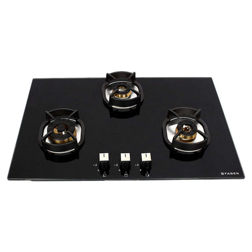 Faber Nexus Hob Cooktop Brass 3 Burner Black IND HT783 CRS BR CI AI 