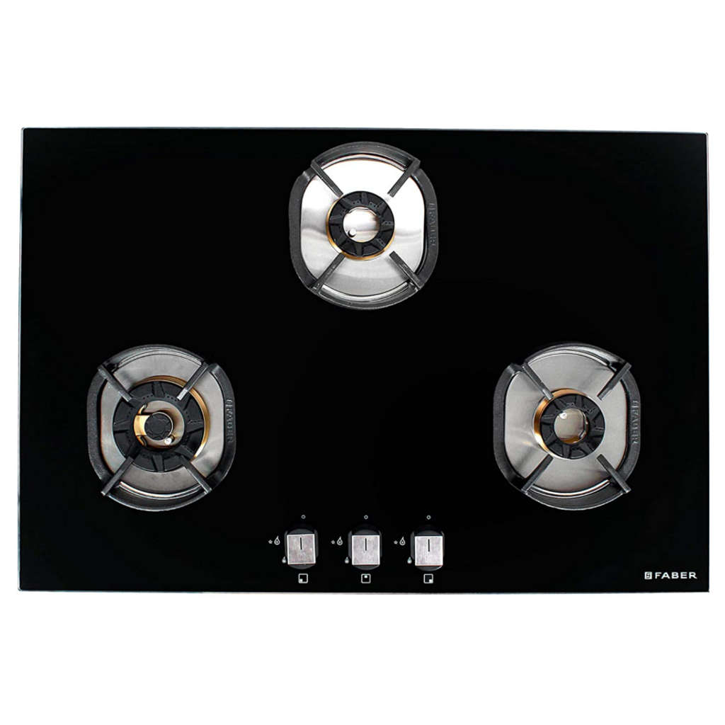 Faber Nexus Hob Cooktop Brass 3 Burner Black IND HT783 CRS BR CI AI
