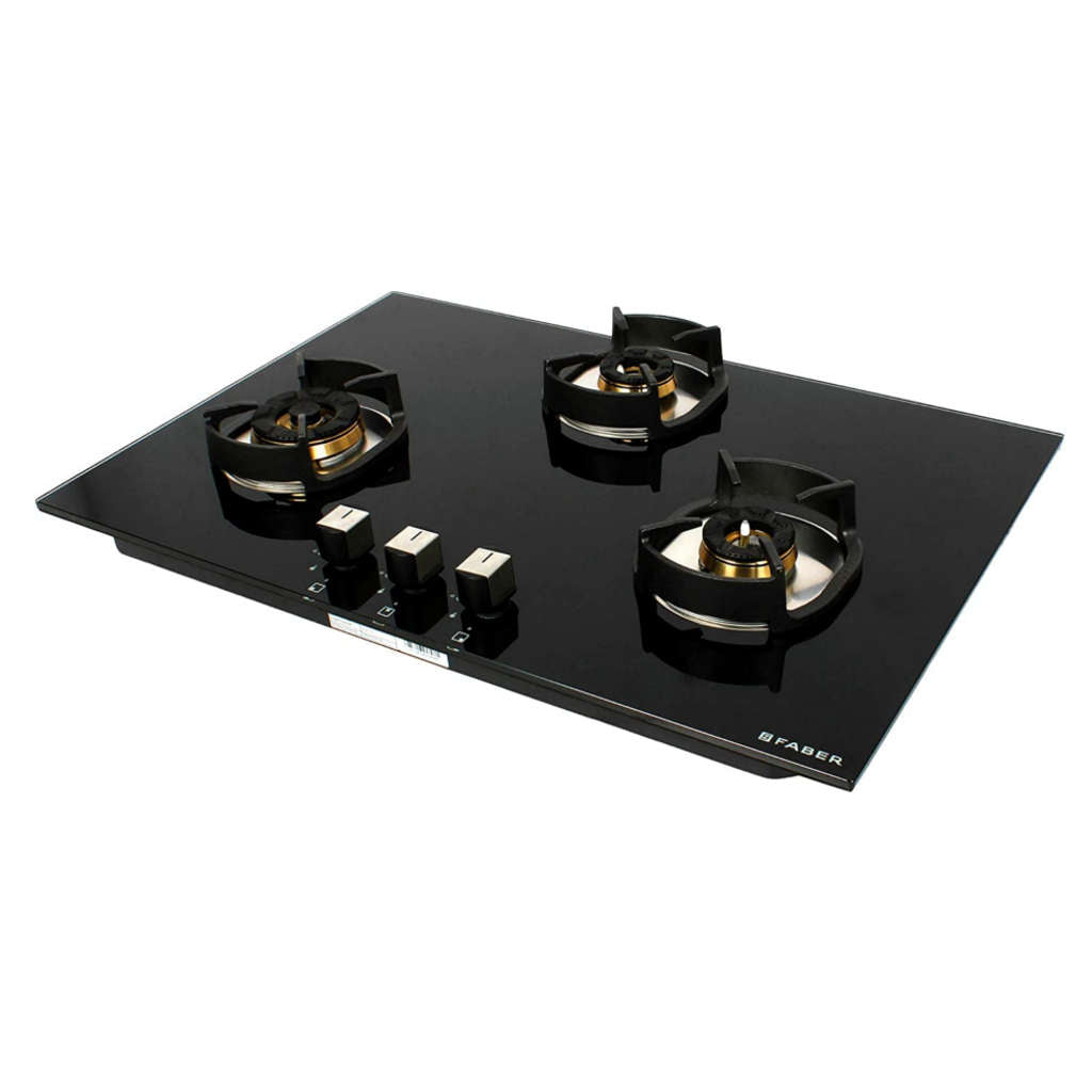 Faber Nexus Hob Cooktop Brass 3 Burner Black IND HT783 CRS BR CI AI