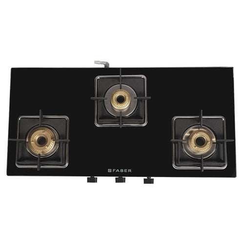 Faber Remo 3BB Cooktop Gas Stove Manual Igintion Black 