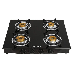 Faber Jumbo Cooktop Gas Stove Manual Ignition 4BB BK 