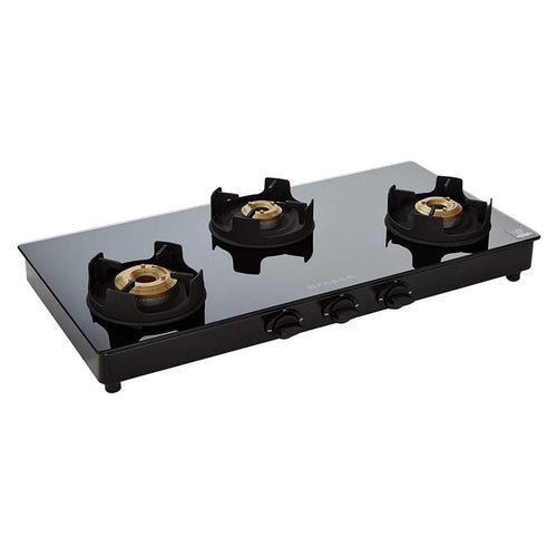 Faber Onyx Cooktop Glass Gas Stove Manual Ignition 3BB BK CI 