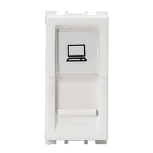 Anchor Vision RJ45 Cat 5e Computer Socket 1Module White WIM2488 