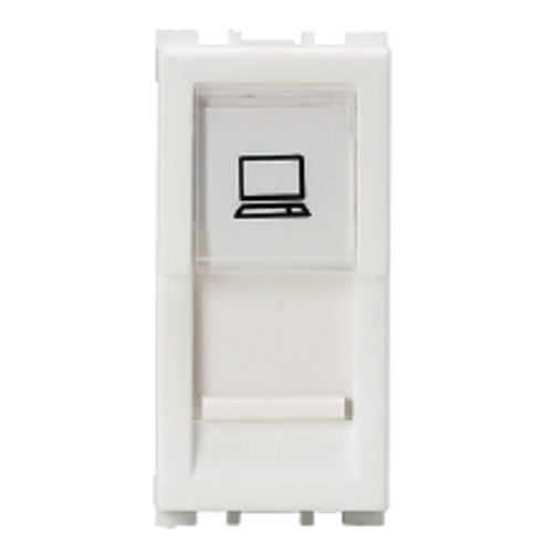 Anchor Vision RJ45 Cat6 Computer Socket 1Module White WIM24886 