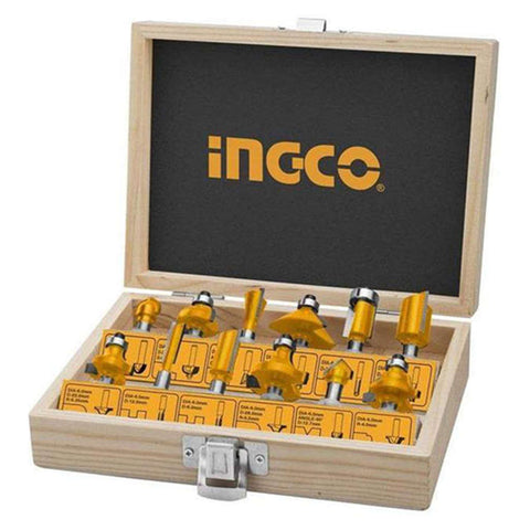 Ingco Router Bits Set 12Pcs 8mm AKRT1211 