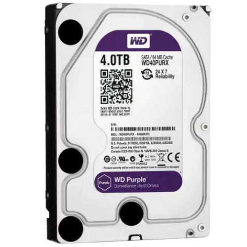 WD Purple Surveillance HDD 4TB WD40PURZ 
