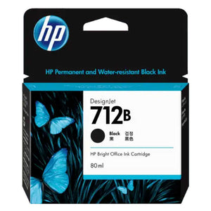 HP 712B 80ml Black DesignJet Ink Cartridge 