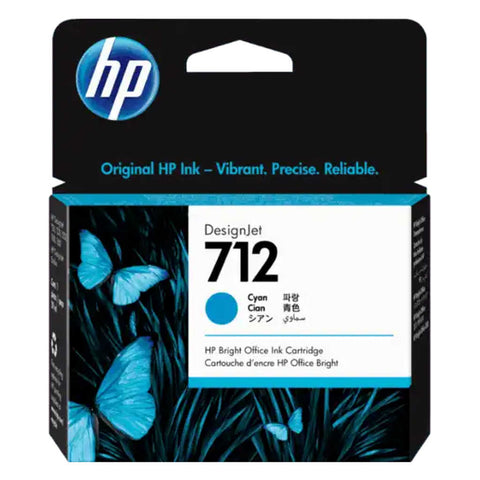 HP 712 29ml Cyan DesignJet Ink Cartridge 