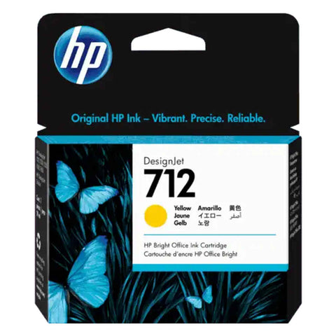 HP 712 29ml Yellow DesignJet Ink Cartridge 