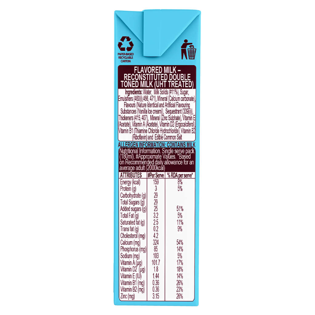 Hersheys Milk Shake Vanilla Ice Cream Flavour 180ml