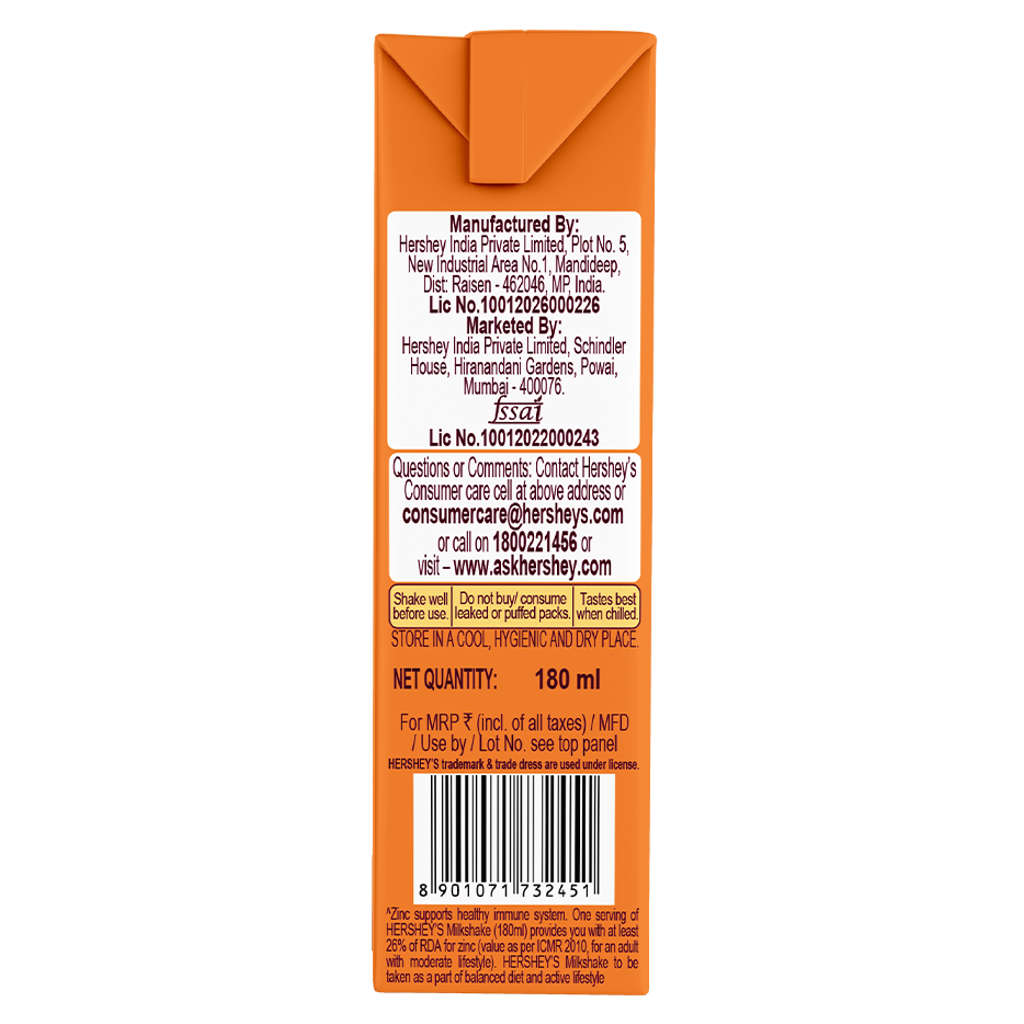 Hersheys Milk Shake Almond Flavour 180ml
