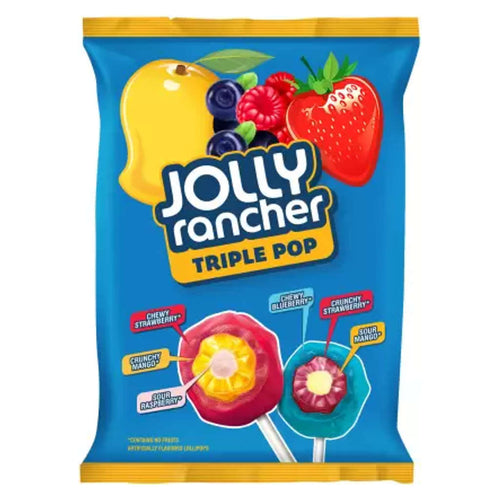 Jolly Rancher Triple Pops Assorted Pouch 304g 