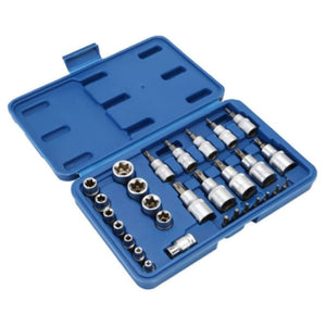 Taparia Torx Bit Sockets And E-Socket Set 19Pcs STES 19 