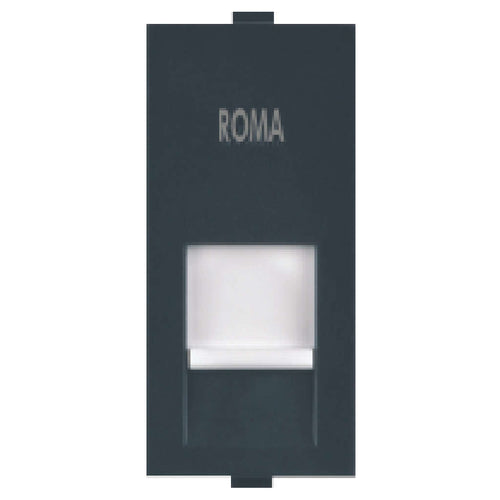 Anchor Roma Classic RJ45 Computer Socket Cat 6 Matt Black 35763MB 