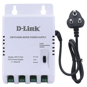 D-Link 4CH CCTV Power Supply 12V Plastic DPS-F1C04 