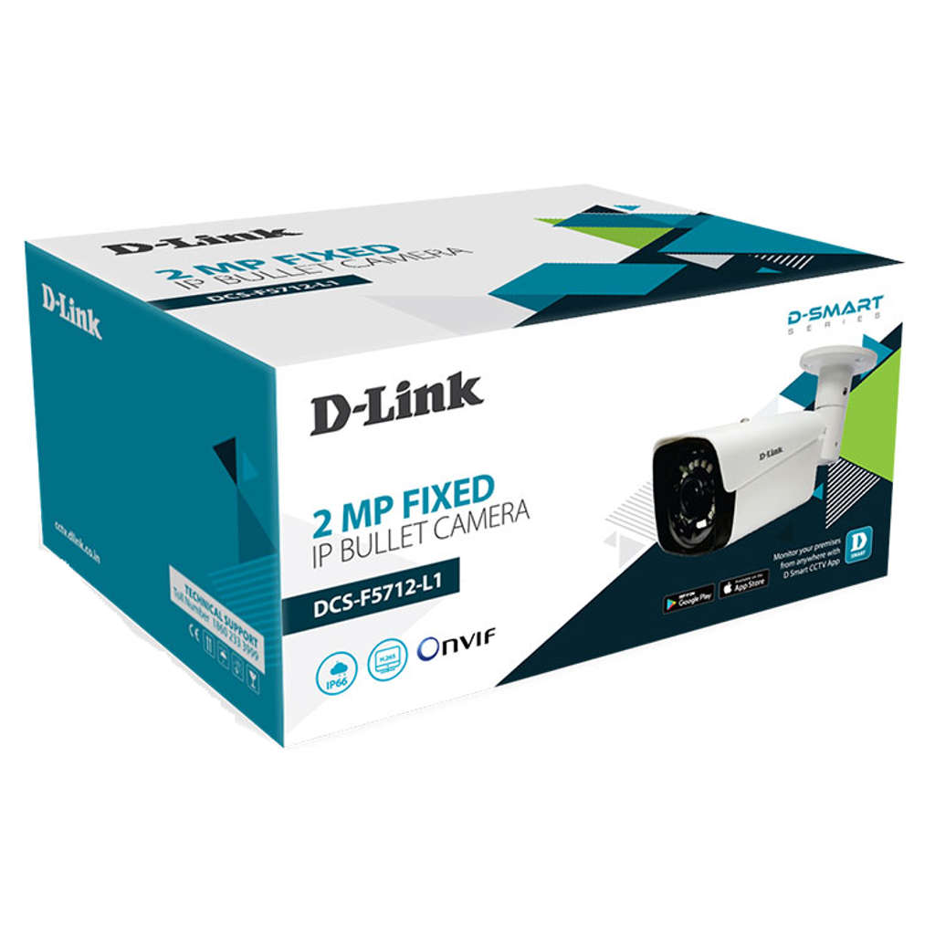 D-Link 2MP Fixed IP Bullet Camera DCS-F5712-L1