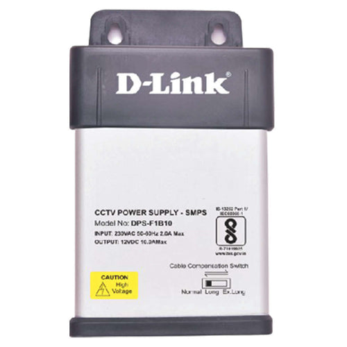 D-Link Single Output CCTV Power Supply 10A DPS-F1B10 