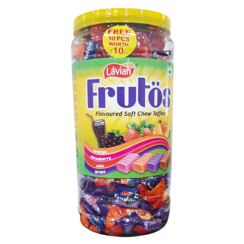 Lavian Frutos Chew Toffee Flavour Chocolate Jar 