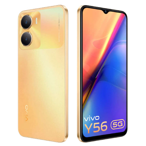 Vivo Y56 5G Smartphone 8GB RAM 128GB Storage Orange Shimmer 