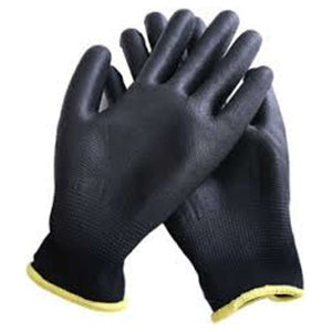 UDF Safety PU Coated Gloves Black 