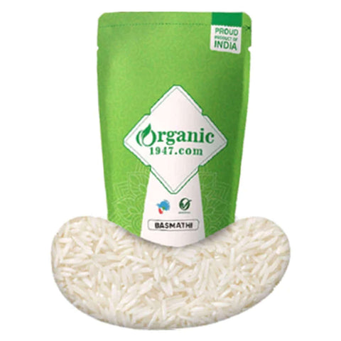 Organic 1947 White Basmathi Rice 1Kg 