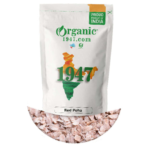 Organic 1947 Thin Red Poha(Aval) 400g 