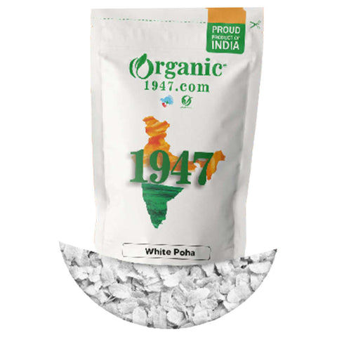 Organic 1947 White Poha(Aval) 400g 