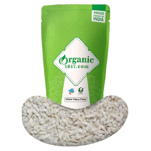 Organic 1947 Thin White Poha(Aval) 200g 