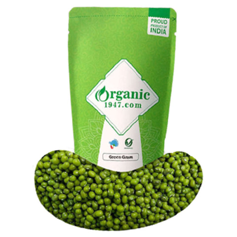 Organic 1947 Moong Whole(Green Gram) 1Kg 