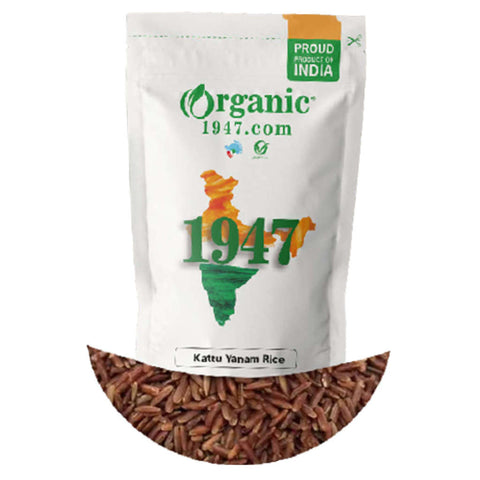 Organic 1947 Kattu Yanam Rice 500g 
