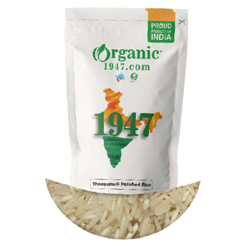 Organic 1947 Thooyamalli Polished Rice 500g 