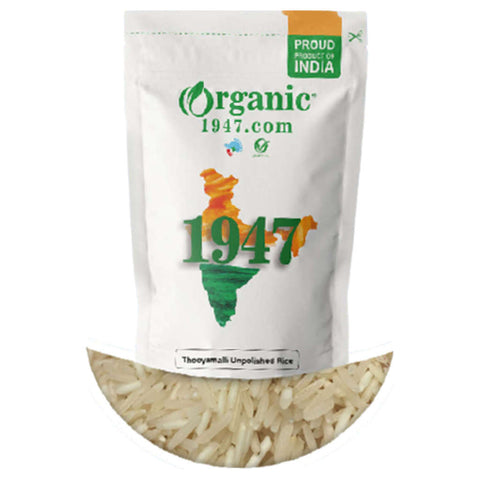 Organic 1947 Thooyamalli Unpolished Rice 500g 