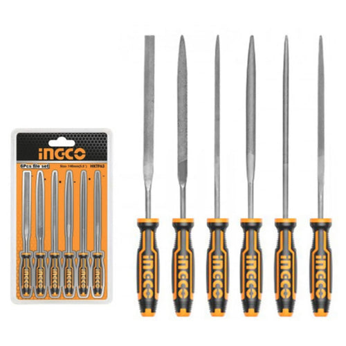 Ingco File Set 6Pcs 140mm HKTF63 