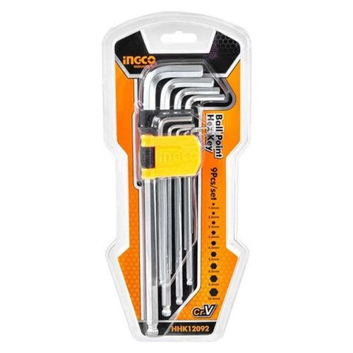 Ingco Ball Point Hex Key 9Pcs HHK12092 