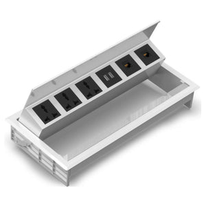 MX Access Flap Up Socket Pop Up Box Silver MX 7009 