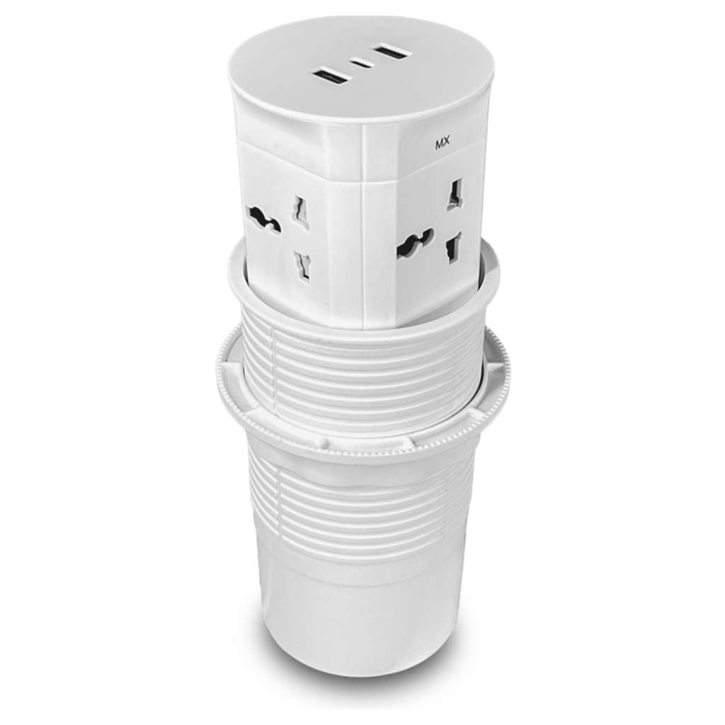 Push Up Socket Rack Buy MX Table Top Power Post Push Up Socket Glass White MX 7010B Online ...