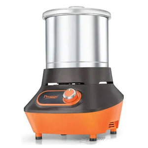 Prestige Vertical PVG 1.5 Wet Grinder With Stainless Steel Drum 200W Black & Orange 