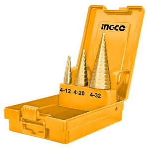 Ingco Step Drill Bit Set 3Pcs AKSDS0301 