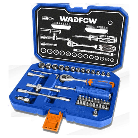 Wadfow Socket Set 1/4Inch 45Pcs WST4D45 