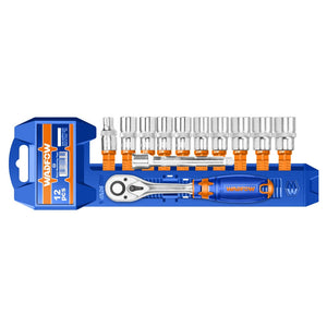 Wadfow Socket Set 1/2Inch 12Pcs WST2212 