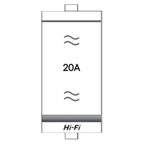 Hi-Fi Dingo 20A 2 Way Switch With Spark Shield White 71022 