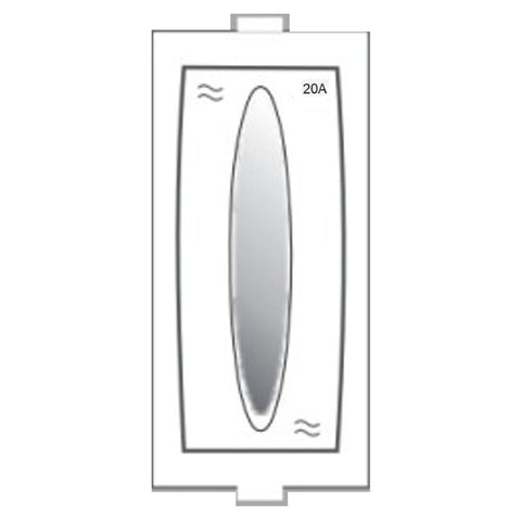 Hi-Fi Silver 20A 1 Way Switch White 91022 