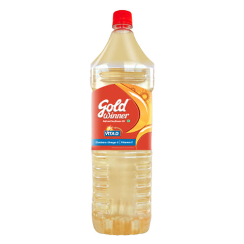 Gold Winner Refined Sunflower Oil 2 Ltr Pet Bottle 