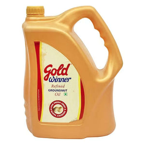 Gold Winner Refined Groundnut Oil 5 Ltr Jar 