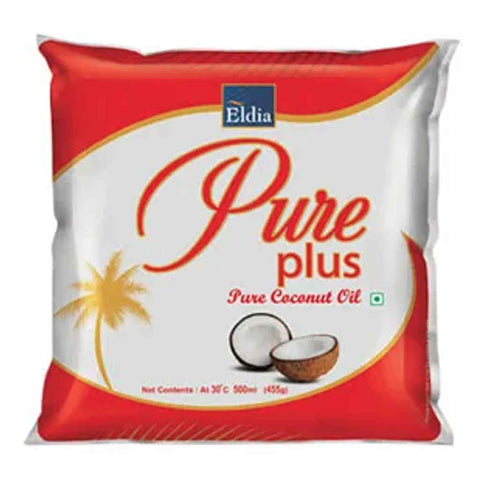 Eldia Pure Plus Fine Coconut Oil 500 ml Pouch 