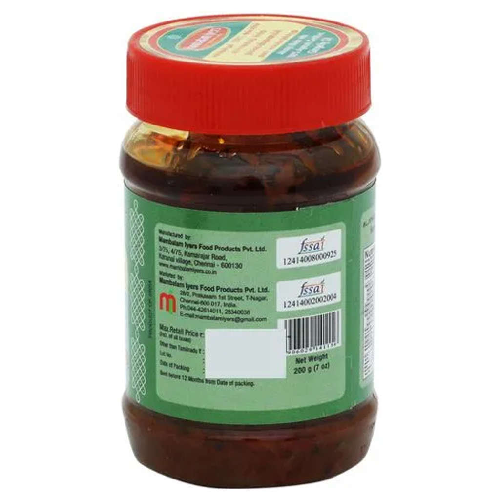 Mambalam Iyers Citron Pickle 200gm (Buy 1 Get 1 Offer)