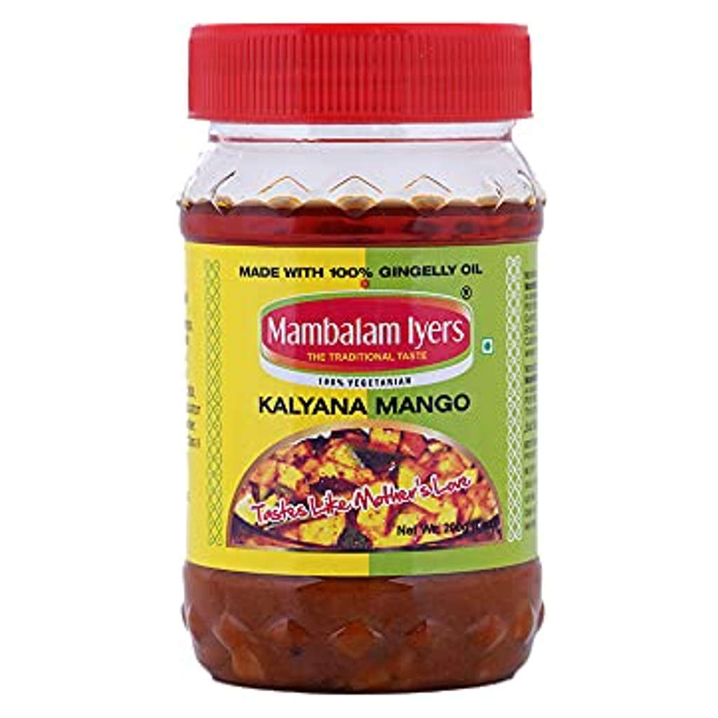 Mambalam Iyers Kalyana Mango Pickle 200gm (Buy 1 Get 1 Offer) 